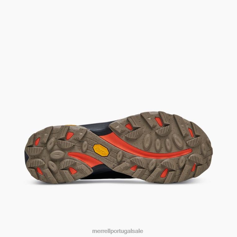 largura larga da velocidade do moab (j066779w) Merrell homens 4820N751 rajado sapato