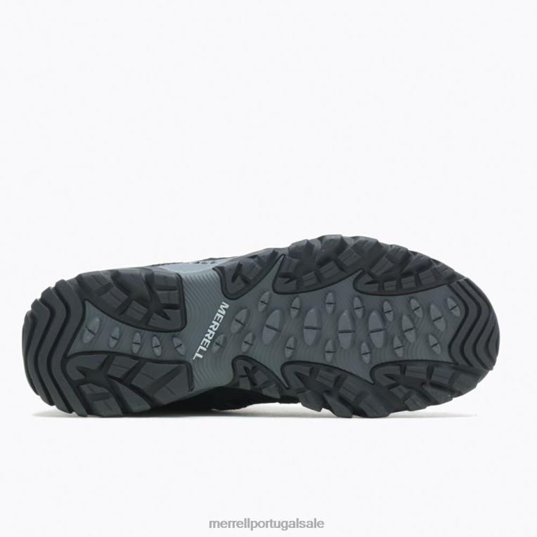 largura larga de Oakcreek (j036305w) Merrell homens 4820N395 preto sapato