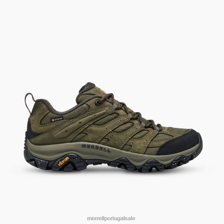 moab 3 liso gore-tex (j036363) Merrell homens 4820N656 Oliva sapato
