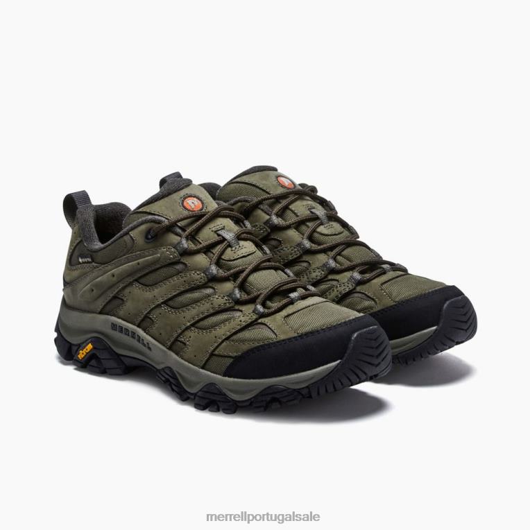 moab 3 liso gore-tex (j036363) Merrell homens 4820N656 Oliva sapato