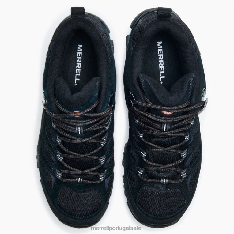 moab 3 meio à prova d'água (j035835) Merrell homens 4820N129 preto sapato