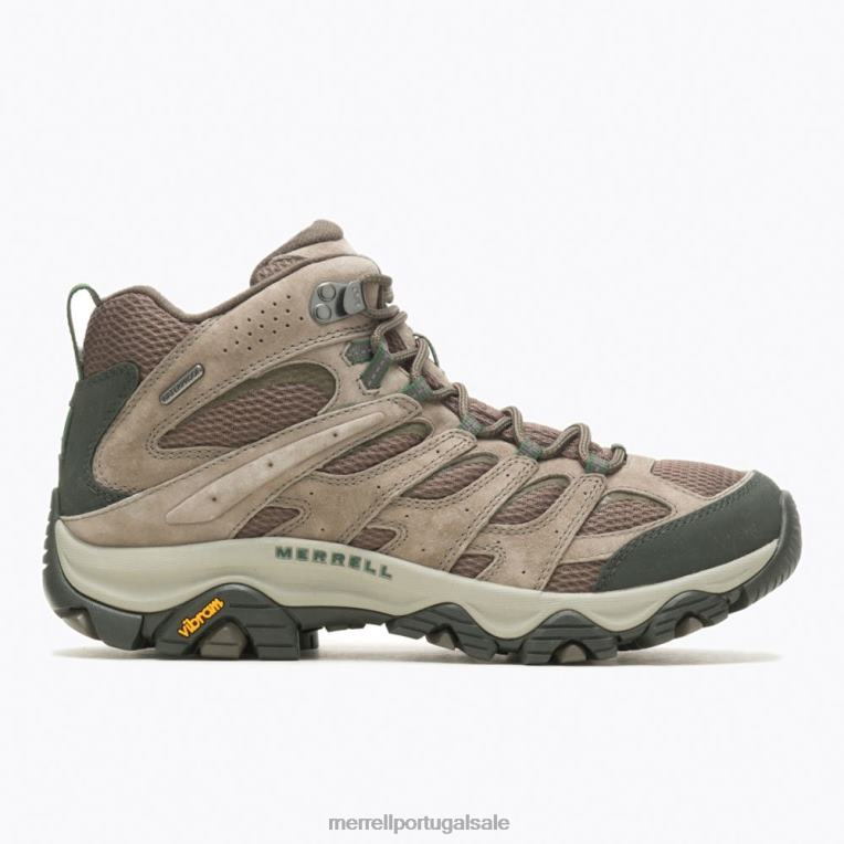 moab 3 meio à prova d'água (j035837) Merrell homens 4820N126 pedregulho sapato