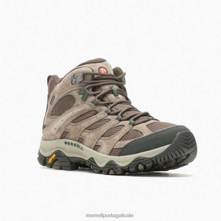 moab 3 meio à prova d'água (j035837) Merrell homens 4820N126 pedregulho sapato