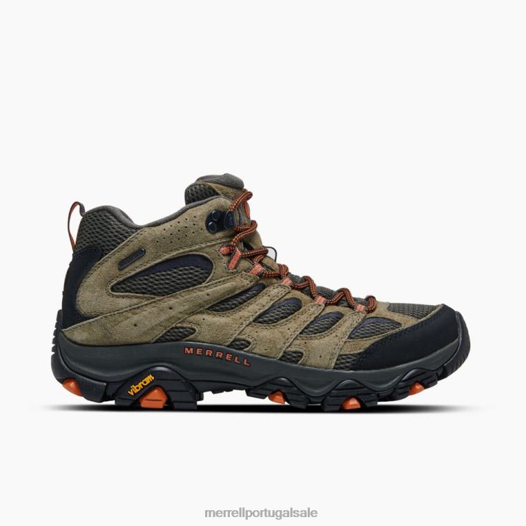 moab 3 meio à prova d'água (j035841) Merrell homens 4820N127 Oliva sapato