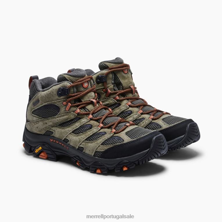 moab 3 meio à prova d'água (j035841) Merrell homens 4820N127 Oliva sapato