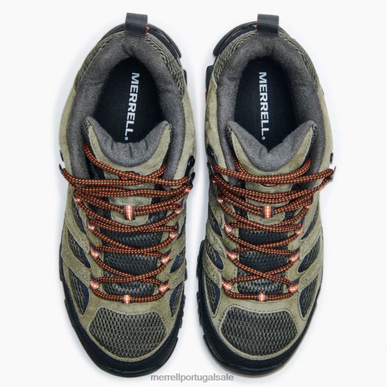 moab 3 meio à prova d'água (j035841) Merrell homens 4820N127 Oliva sapato
