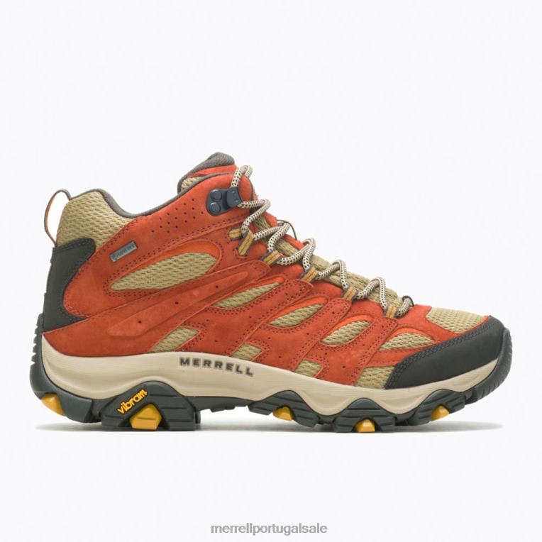 moab 3 mid gore-tex (j036751) Merrell homens 4820N262 argila sapato
