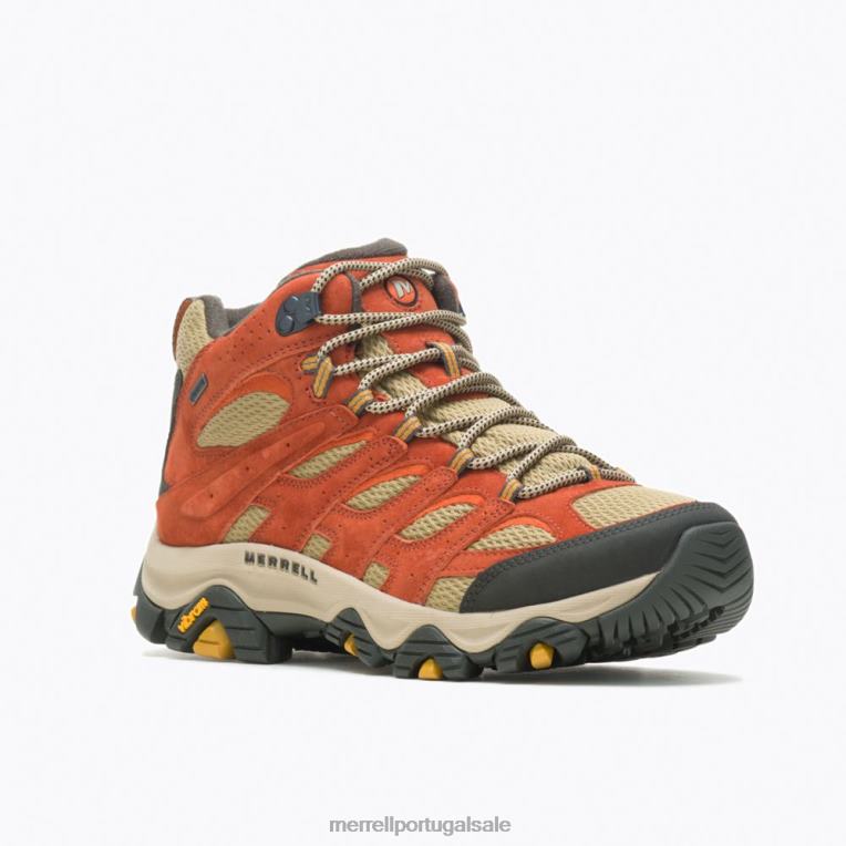 moab 3 mid gore-tex (j036751) Merrell homens 4820N262 argila sapato