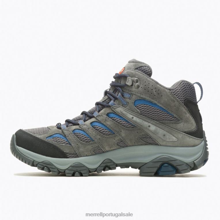 moab 3 mid (j035865) Merrell homens 4820N131 granito sapato
