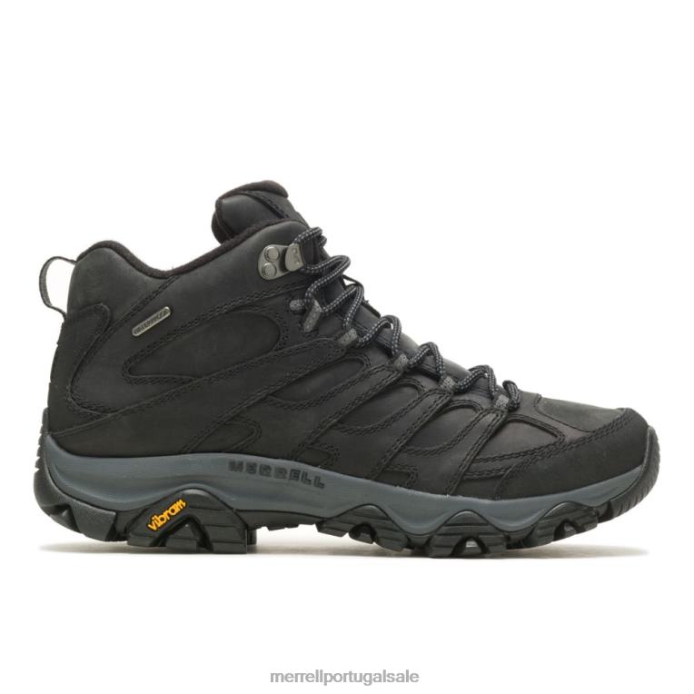 moab 3 prime mid impermeável (j035761) Merrell homens 4820N351 preto sapato