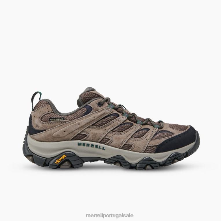 moab 3 à prova d'água (j035849) Merrell homens 4820N75 pedregulho sapato