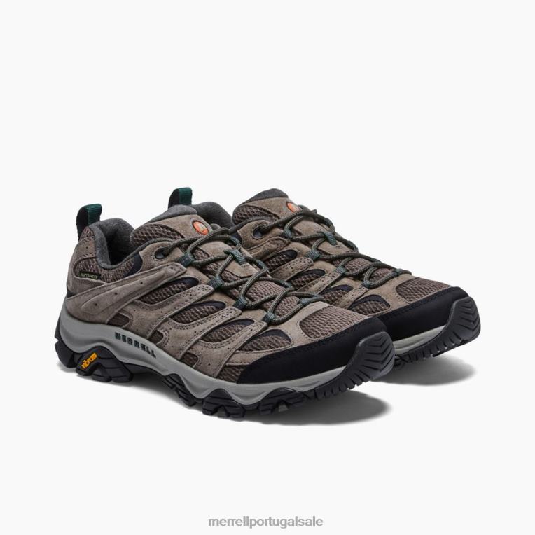 moab 3 à prova d'água (j035849) Merrell homens 4820N75 pedregulho sapato