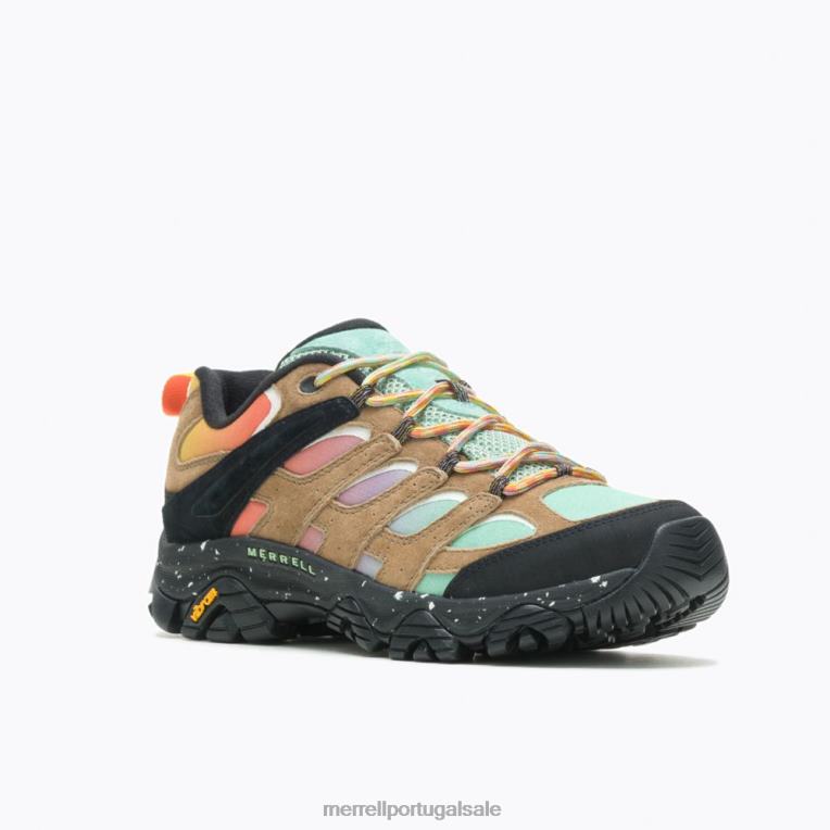 moab 3 x largura larga de caminhantes improváveis ​​(j499995w) Merrell homens 4820N272 multi sapato