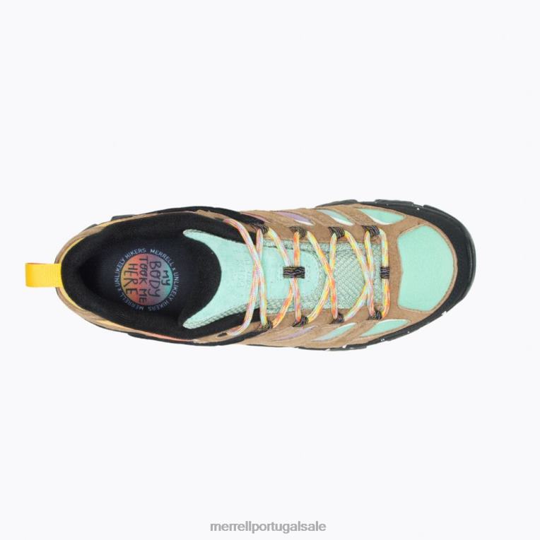 moab 3 x largura larga de caminhantes improváveis ​​(j499995w) Merrell homens 4820N272 multi sapato