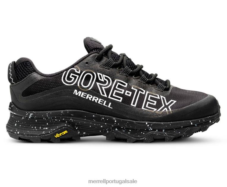 moab speed gore-tex se (j036389) Merrell homens 4820N580 preto sapato
