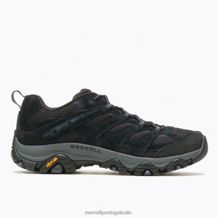 moabe 3 (j035875) Merrell homens 4820N142 noite negra sapato