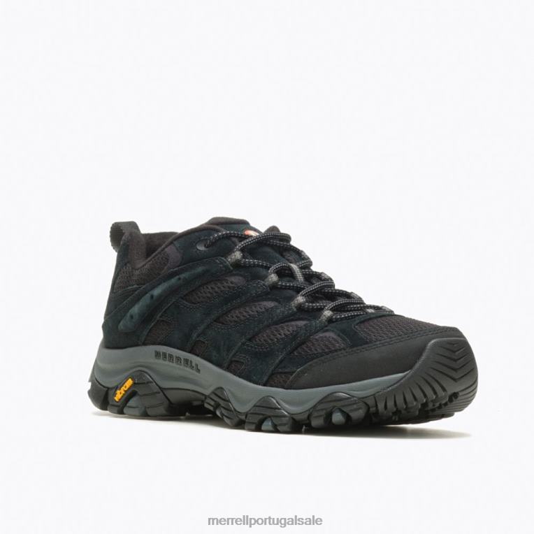 moabe 3 (j035875) Merrell homens 4820N142 noite negra sapato