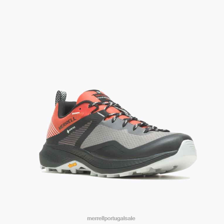 mqm 3 gore-tex (j037181) Merrell homens 4820N11 carvão/tangerina sapato