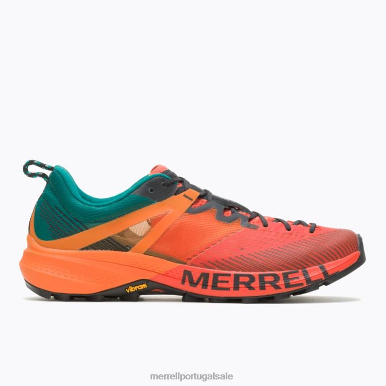mtl mqm (j067155) Merrell homens 4820N7 tangerina/mineral sapato