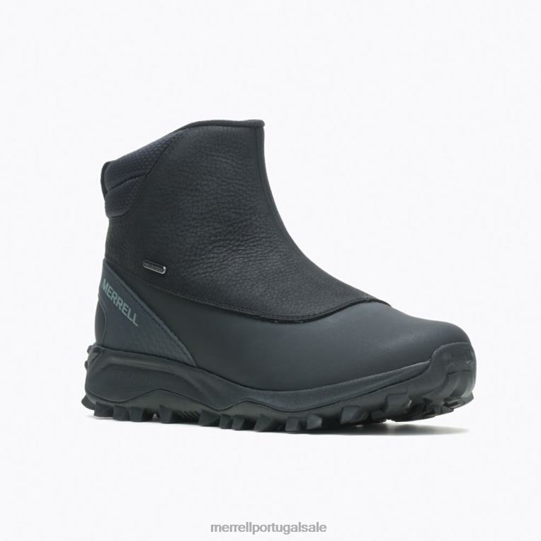 thermo kiruna mid zip impermeável (j035049) Merrell homens 4820N757 preto/monumento sapato