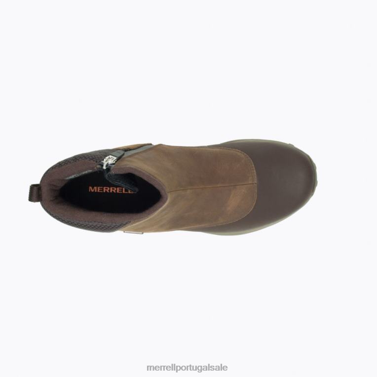 thermo kiruna mid zip impermeável (j035051) Merrell homens 4820N758 argila sapato