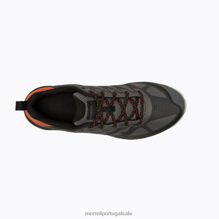 velocidade eco à prova d'água (j036999) Merrell homens 4820N73 carvão/tangerina sapato