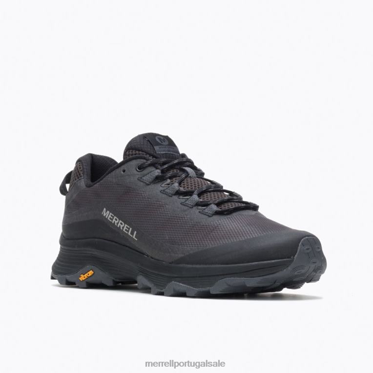 velocidade moab (j067039) Merrell homens 4820N514 preto/asfalto sapato