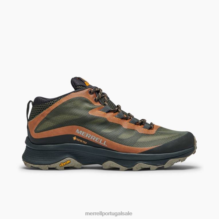 velocidade moab largura média gore-tex larga (j135411w) Merrell homens 4820N354 líquen sapato