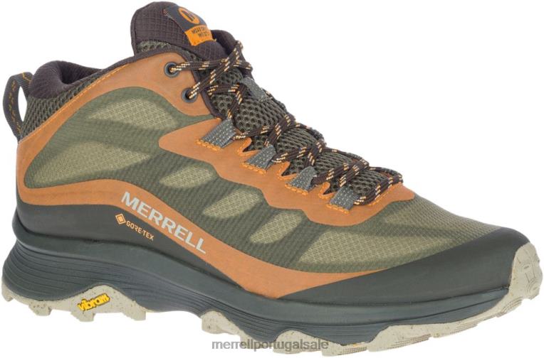 velocidade moab largura média gore-tex larga (j135411w) Merrell homens 4820N354 líquen sapato