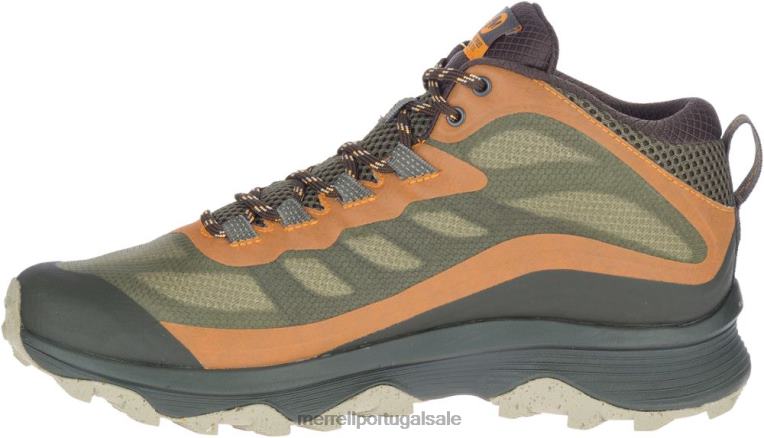 velocidade moab largura média gore-tex larga (j135411w) Merrell homens 4820N354 líquen sapato