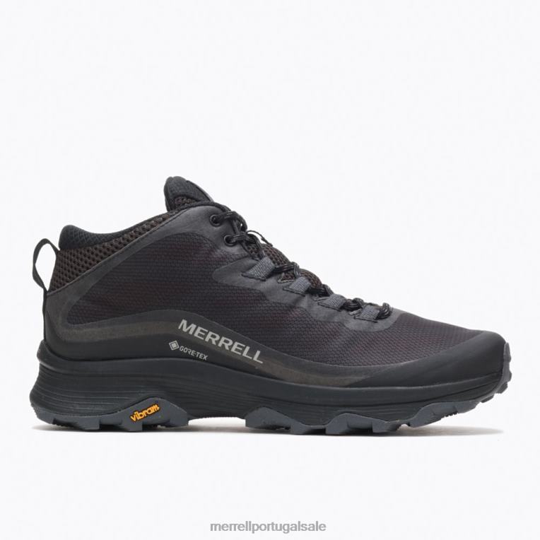 velocidade moab meio gore-tex (j067075) Merrell homens 4820N190 preto/asfalto sapato