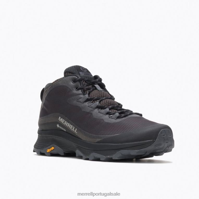 velocidade moab meio gore-tex (j067075) Merrell homens 4820N190 preto/asfalto sapato