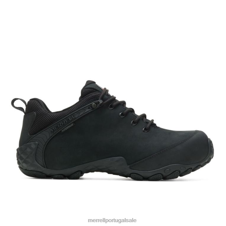 camaleão couro flux impermeável fibra de carbono (j003899) Merrell homens 4820N659 preto sapato
