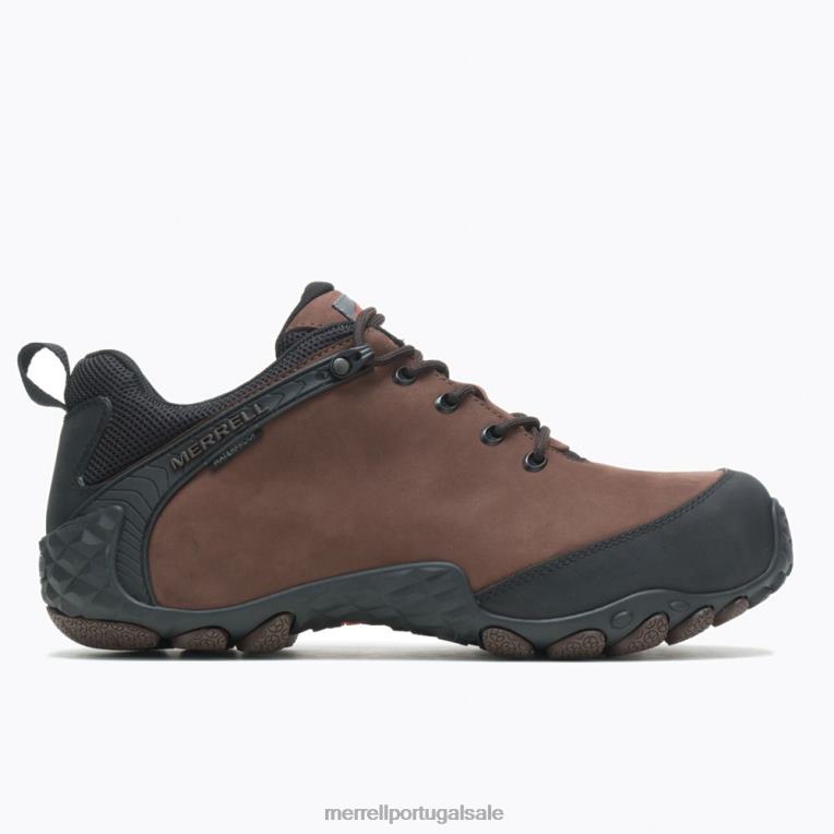 camaleão fluxo de couro de fibra de carbono impermeável (j003901) Merrell homens 4820N660 marrom sapato