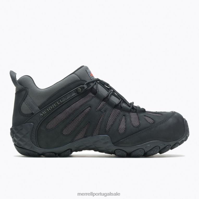 fibra de carbono elástica de fluxo camaleão (j003309) Merrell homens 4820N679 preto sapato