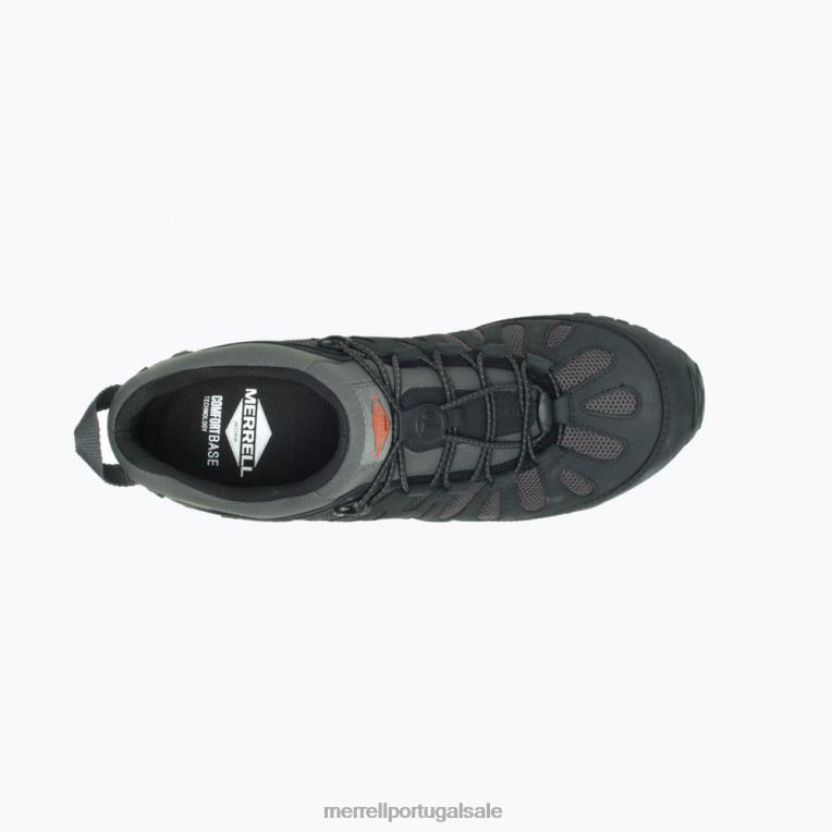 fibra de carbono elástica de fluxo camaleão (j003309) Merrell homens 4820N679 preto sapato