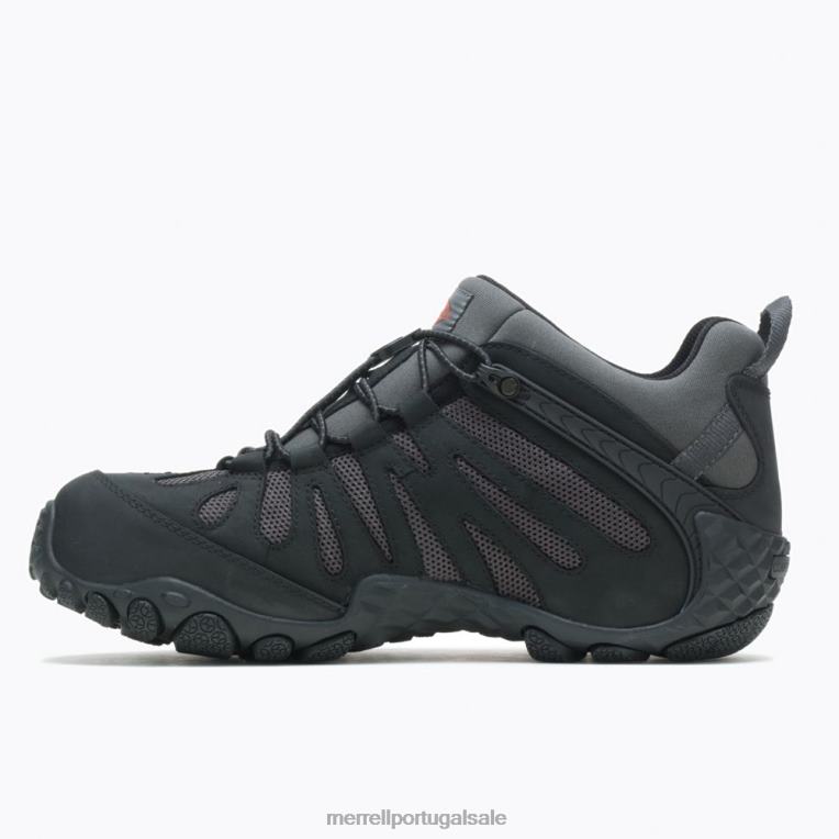 fibra de carbono elástica de fluxo camaleão (j003309) Merrell homens 4820N679 preto sapato