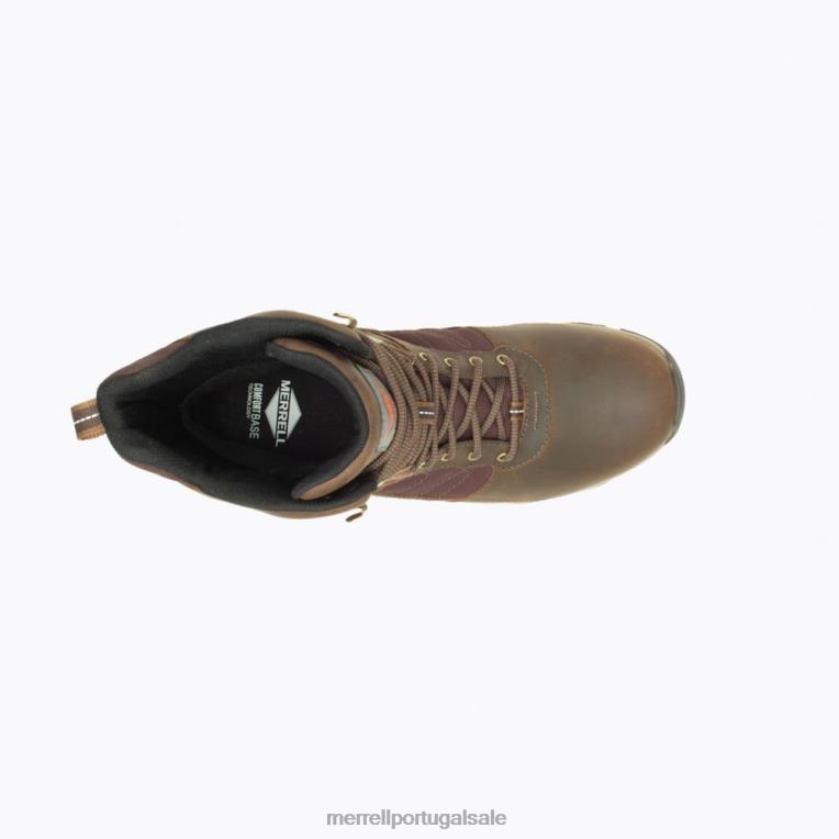 moab 2 madeira 8'' termo impermeável (j004645) Merrell homens 4820N658 caramelo sapato