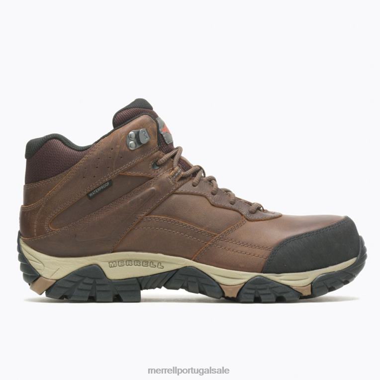 moab adventure largura média de fibra de carbono à prova d'água (j004633w) Merrell homens 4820N494 caramelo sapato