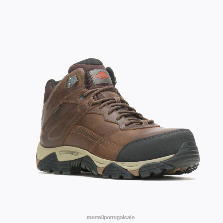 moab adventure largura média de fibra de carbono à prova d'água (j004633w) Merrell homens 4820N494 caramelo sapato