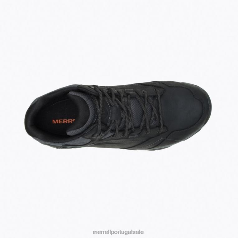 moab adventure largura média à prova d'água (j91815w) Merrell homens 4820N327 preto sapato