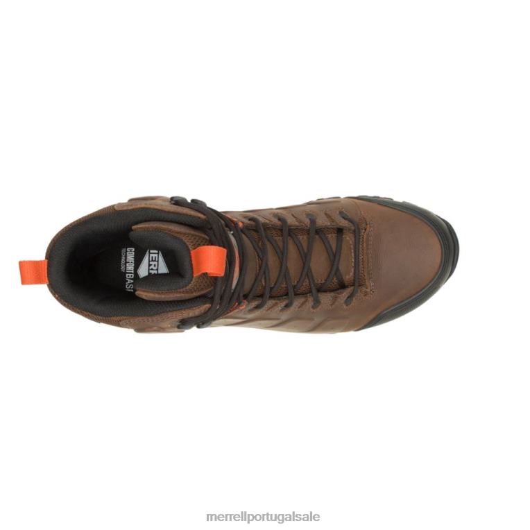 phaserbound 2 mid waterproof sr (j005057) Merrell homens 4820N556 terra/laranja sapato