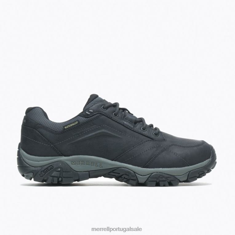 rendas de aventura moab largura larga à prova d'água (j91821w) Merrell homens 4820N366 preto sapato