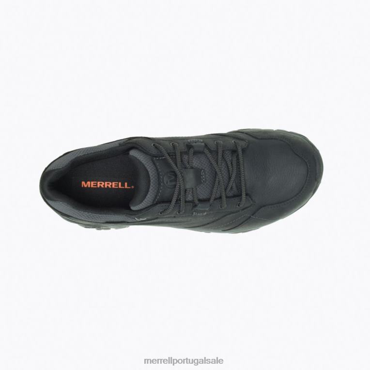 rendas de aventura moab largura larga à prova d'água (j91821w) Merrell homens 4820N366 preto sapato