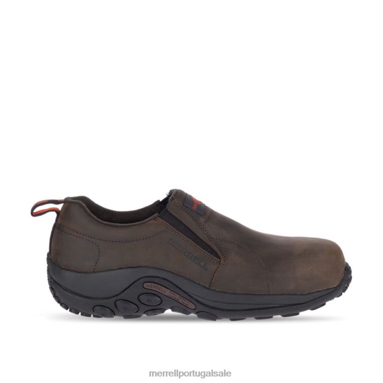 sapatilha de trabalho em couro moc selva largura larga (j099319w) Merrell homens 4820N487 expresso sapato