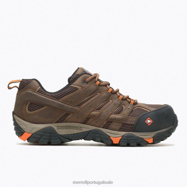 sapato de trabalho moab vertex vent comp toe (j11119) Merrell homens 4820N372 argila sapato
