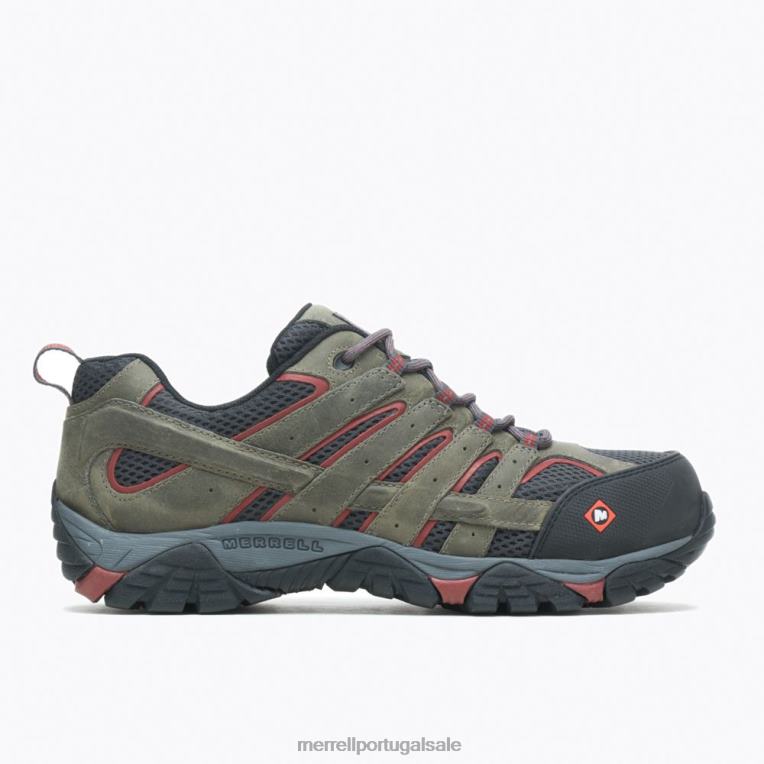 sapato de trabalho moab vertex vent comp toe (j11121) Merrell homens 4820N370 estanho sapato