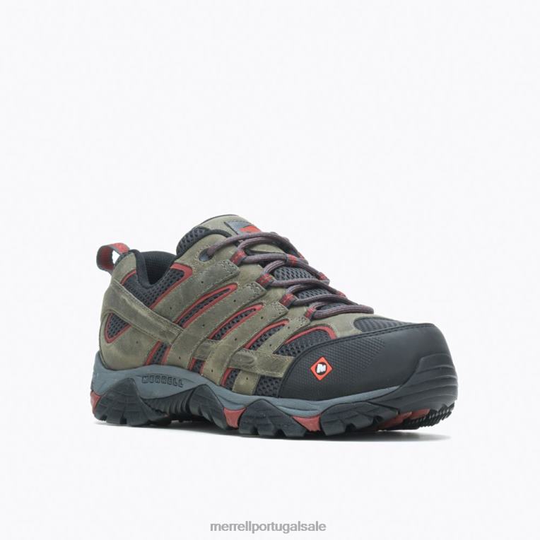 sapato de trabalho moab vertex vent comp toe (j11121) Merrell homens 4820N370 estanho sapato