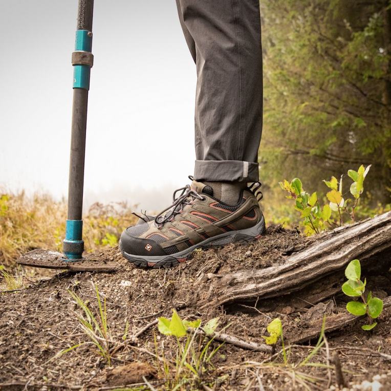 sapato de trabalho moab vertex vent comp toe (j11121) Merrell homens 4820N370 estanho sapato