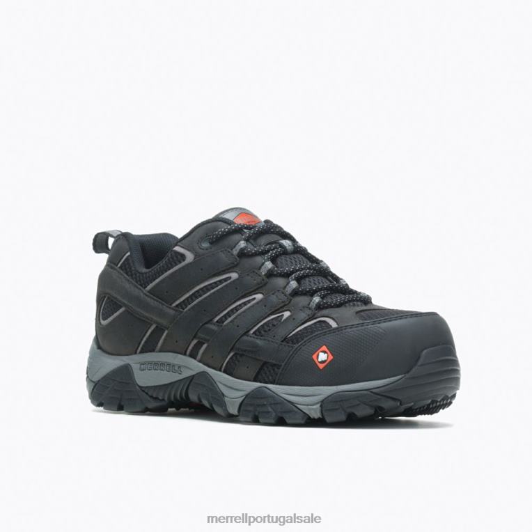 sapato de trabalho moab vertex vent comp toe (j36461) Merrell homens 4820N371 preto sapato